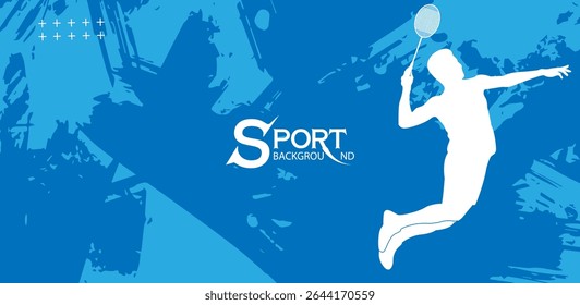 A graphic that emphasizes the concept of sports, featuring athletes jumping or resting in the air, demonstrating movement and energy.
