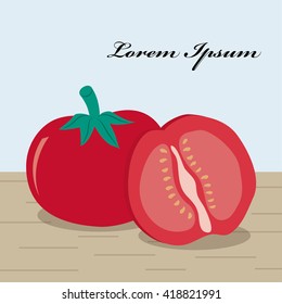 Graphic tomato cover template