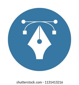 graphic tool icon in Badge style  on white background