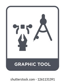 graphic tool icon vector on white background, graphic tool trendy filled icons from Creative process collection, graphic tool simple element illustration