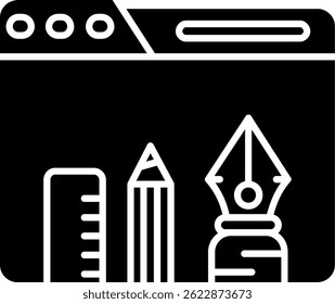 Graphic tool Line vector Icon Design