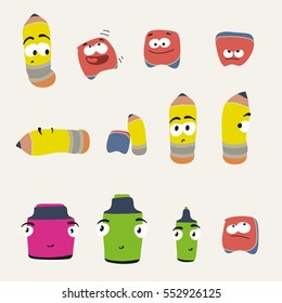 Graphic tools cartoon characters