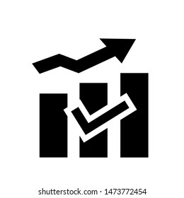 graphic trading arrow icon vector