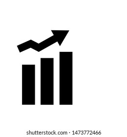 graphic trading arrow icon vector