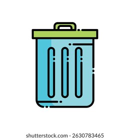 Gráfico de un bote de basura