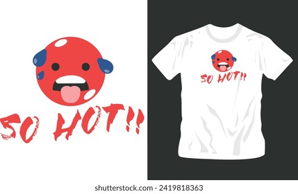 Graphic t-shirt cute design for kids, vector illustration for t-shirt. emoji art