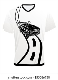  Graphic T-shirt design - Car