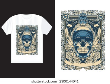 Graphic t-shirt design, typography slogan with antique statue wearing face mask, vector, illustration for t-shirt.