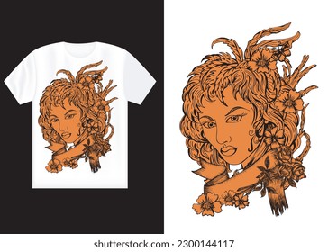 Graphic t-shirt design, typography slogan with antique statue wearing face mask, vector, illustration for t-shirt.