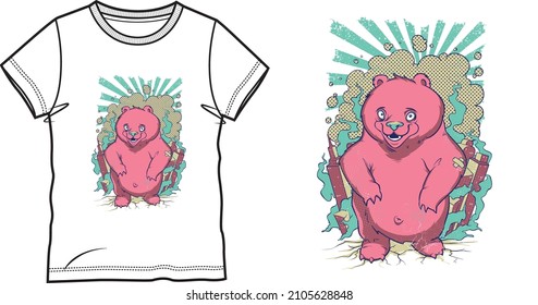 Graphic t-shirt design, typography stylish illustration vector t shirt