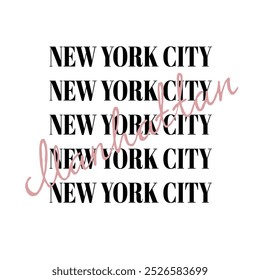 Graphic T-shirt or sweatshirt for vintage typography college varsity New York City print - Vector college illustration
