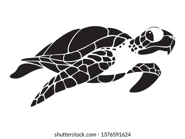 graphic turtle, vector