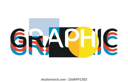 Graphic typography design for t-shirt print
