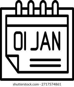 Un gráfico usado para marcar el primer día de un nuevo Año calendario y el comienzo de un nuevo año.
