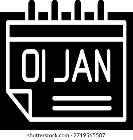 Un gráfico usado para marcar el primer día de un nuevo Año calendario y el comienzo de un nuevo año.
