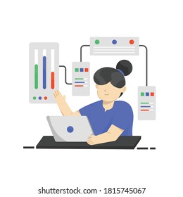 usuario gráfico para su sitio web y página de inicio