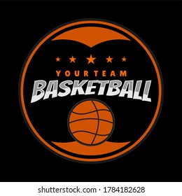 graphic vector of badge logo template for esport, good to use for basketball club