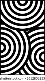 Graphic vector of black arch pattern on white background