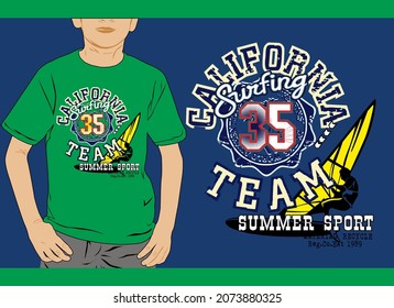 Graphic vector boys t-shirt design printing