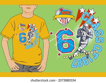 Graphic vector boys t-shirt design printing