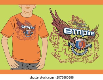 Graphic vector boys t-shirt design printing