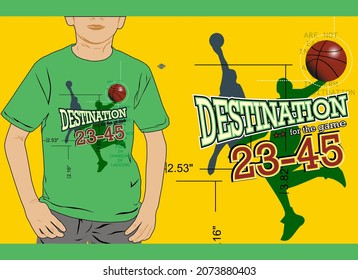 Graphic vector boys t-shirt design printing
