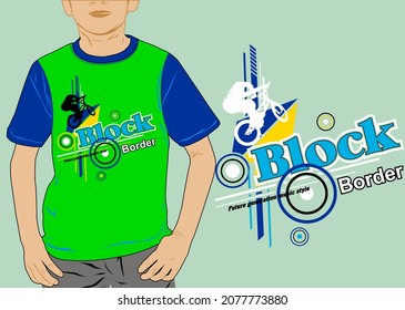 Graphic vector boys t-shirt design printing