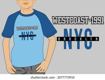 Graphic vector boys t-shirt design printing