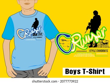 Graphic vector boys t-shirt design printing
