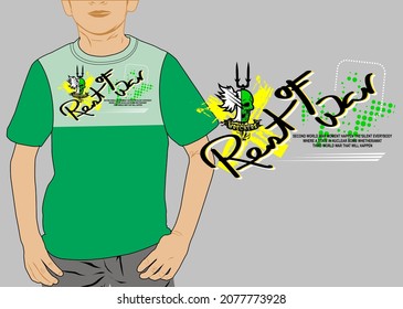 Graphic vector boys t-shirt design printing