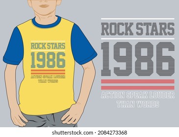 Impresión gráfica de diseño de camisetas para vectores gráficos masculinos. 
