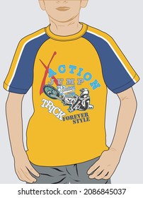 Grafikvektor-Jungs-T-Shirt-Design-Druck.Vektorgrafik-T-Shirt, Typografie, Schreibmaschinendruck, VorlagenT-Shirt