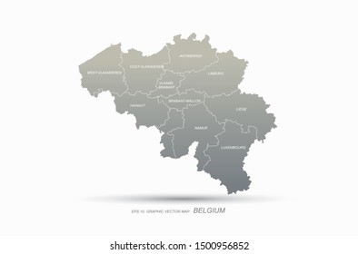graphic vector of bulgium map. eu countries map.