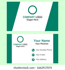 graphic vector of business card design, good for a business man