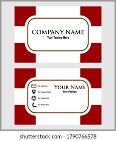 vector gráfico del diseño de plantillas de tarjetas de visita.
