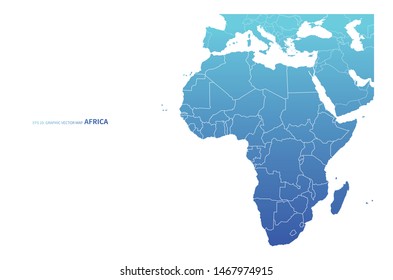 graphic vector continents map of world