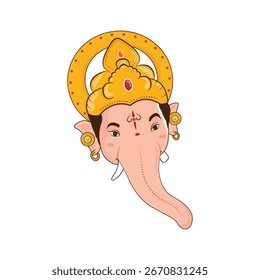 Grafische Vektorgrafik von Lord Ganesh ji 