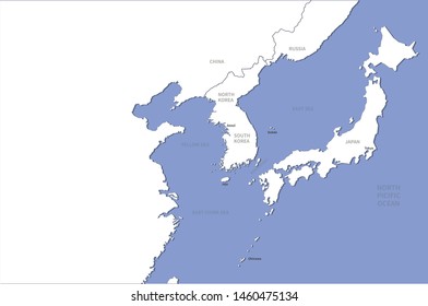 graphic vector east sea map of korea.
map of dokdo in korea. 
