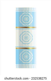 graphic vector format of crockery/The flower cylinder