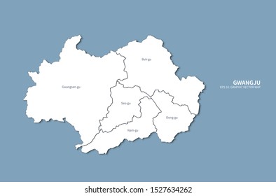 graphic vector of gwangju map.
jeollado, korea map.