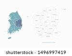 graphic vector of gyeongsang do map.
south korea map. gyeongsang bukdo.
daegu map.