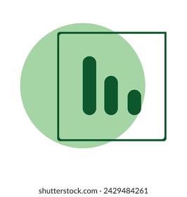 graphic vector icon green schedule timeline