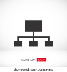 Graphic vector icon, stock vector illustration flat design style