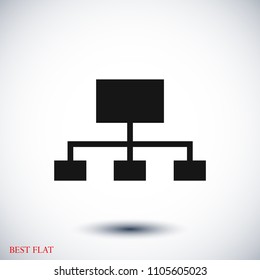 Graphic vector icon, stock vector illustration flat design style