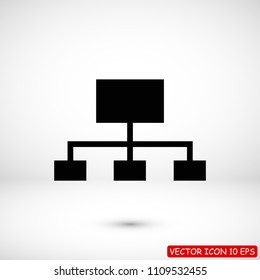 Graphic vector icon, stock vector illustration flat design style