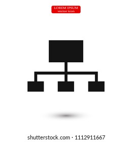 Graphic vector icon, stock vector illustration flat design style