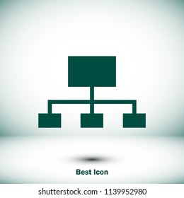 Graphic vector icon, stock vector illustration flat design style
