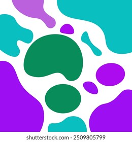 Ilustração vetorial gráfica de fundo fluido abstrato com várias cores e formas