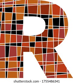 graphic vector illustration of an alphabet letter

