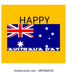 La ilustración vectorial gráfica del Día de Australia con bandera australiana es perfecta para felicitaciones, carteles, fondos de pantalla y más